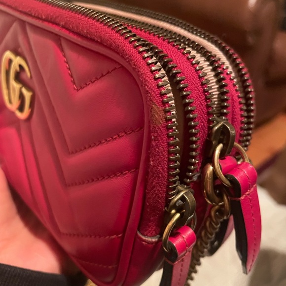 Gucci mini Marmont triple zip crossbody - Picture 13 of 14
